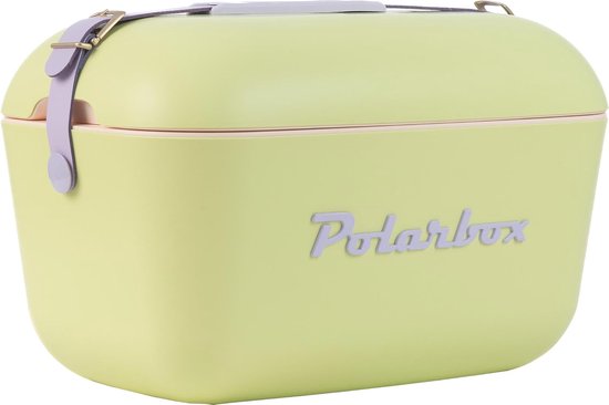 Polarbox 12L draagbare koeler - blauw Mauve-Celeste, Vintage glacière de Plage, Mini Glacière, Lichtgewicht Camping Ijskist