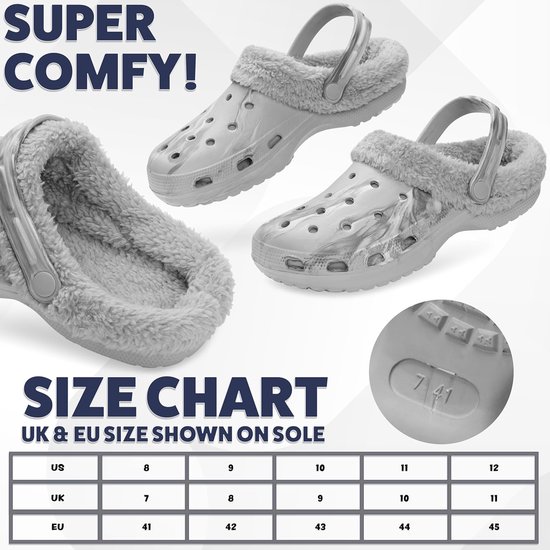 Sabots d'hiver pour adolescents : chaussures de maison doublées en polaire et chaussures de jardin chaudes