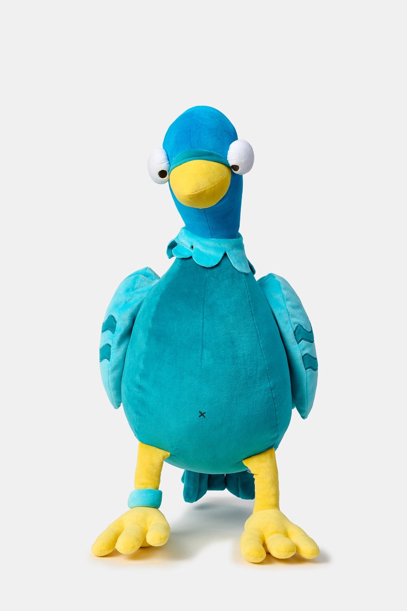 Woody Knuffel Duif - Velours knuffel van 20 cm