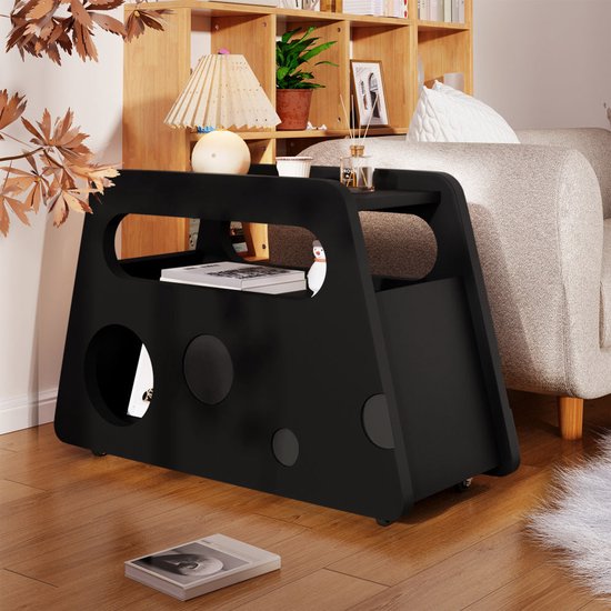 Bijzettafel Salontafel Sofatafel Moderne Eenvoudige Houten Salontafel Kleine Tafel Salontafel Ronde Hoek Verschillende Nachtkastje Theetafel Met Opbergplank Koffietafel Banktafel