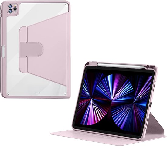 Antbox Hoesje voor iPad Pro 12,9 6e generatie (2022) 5e/4e/3e generatie (2021/2020/2018), ingebouwde potloodhouder, automatische slaap-/waakfunctie, PU-lederen smart cover (bruin Antbox Hoesje voor iPad Pro 12,9 6e generatie (2022) 5e/4e/3e generatie (2021/2020/2018), ingebouwde potloodhouder, automatische slaap-/waakfunctie, PU-lederen smart cover (bruin