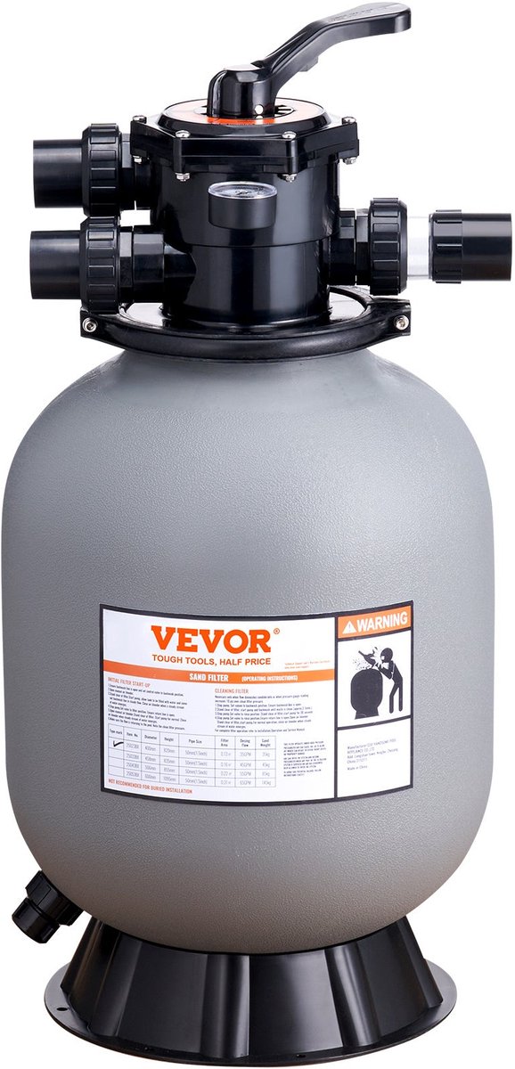 Zandfilter – Zwembadfilter – Sandfilter – Filterinstallatie – Zwembadreiniging – 16 Inch Diameter – 7-standen Multiportkraan Zandfilter – Zwembadfilter – Sandfilter – Filterinstallatie – Zwembadreiniging – 16 Inch Diameter – 7-standen Multiportkraan