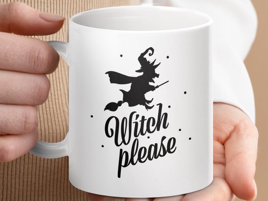 Mok Heks alstublieft, Halloween mok, grappige Heks mok, Spreuk mok, feest mok, cadeau mok, koffie mok, thee mok, heksen mok, magische mok