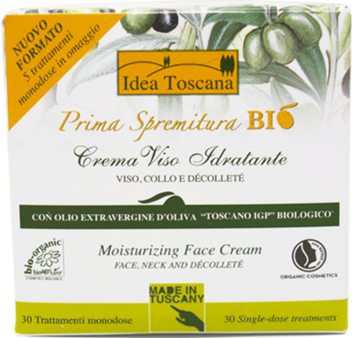 Moisturizing Face Cream 60ml - Idea Toscana