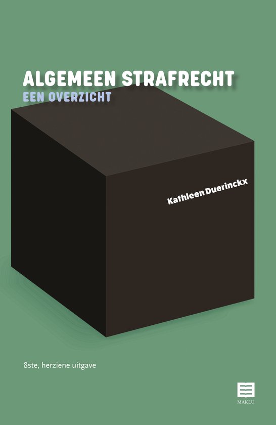 Algemeen strafrecht – een overzicht - cover