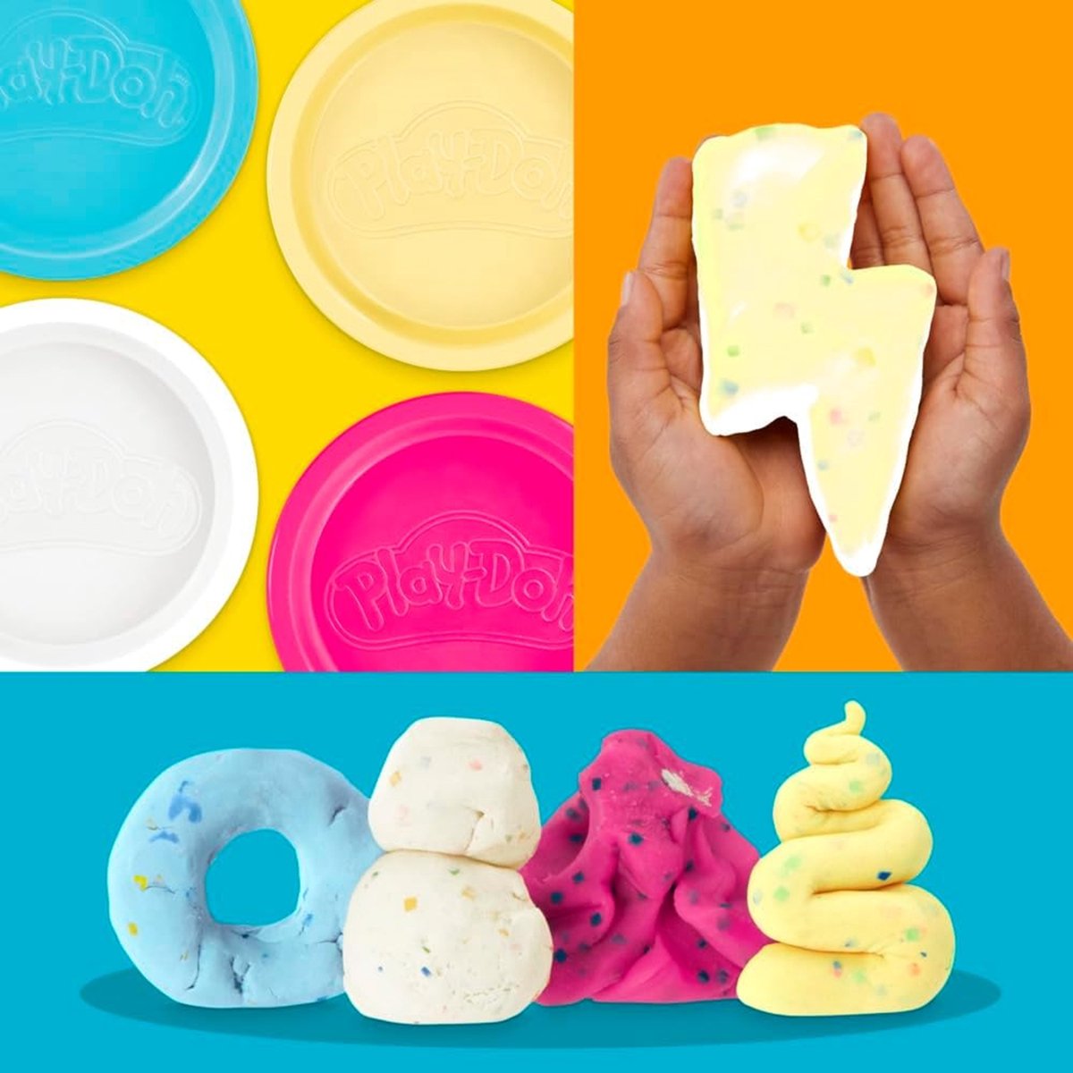 Play-Doh 4-pack Confetti-boetseerklei, verbeeldingsspeelgoed, knutselspeelgoed voor kinderen van 2+ — afbeelding 6