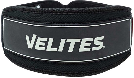 Zwarte gewichthefriem van Velites met witte accenten.