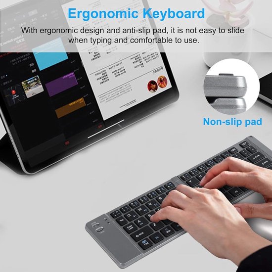 Bluetooth toetsenbord en muis combo voor Mac QWERTY Stille draadloze toetsenbord muis compatibel met alle Apple MacBook Air Pro iMac iPad (2e generatie