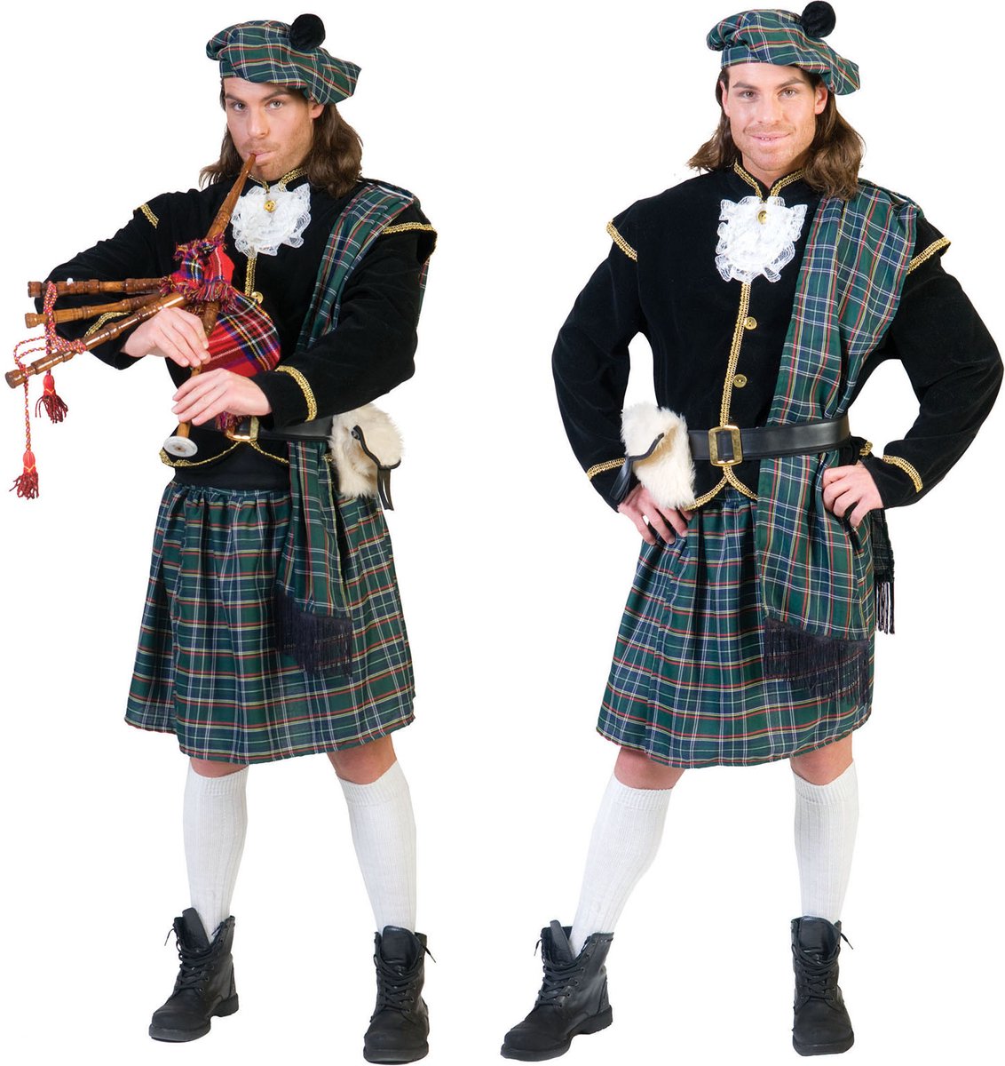 Schotse kilt groen geruit