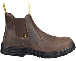 Safety Jogger Jackman S3 – Slipvast SRC –  Antistatisch, Hittebestendig, Donkerbruin, Maat 42