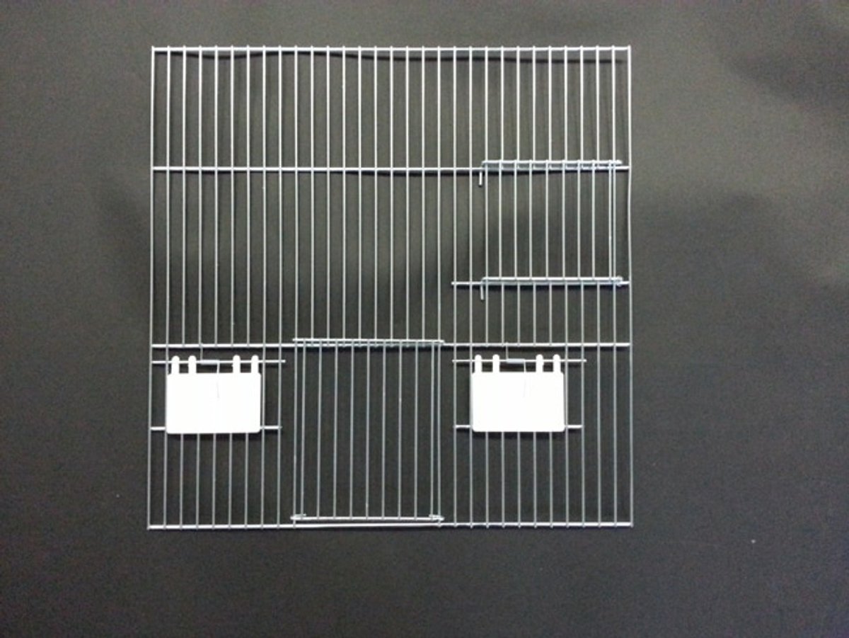 Voorfront kweekkooi 40x40 cm | 1 deur, 2 klepjes & nestkastdeur - Vogelhuisje - Nestkastje - Vogel Huis - Voorfront 40 x 40 cm met nestkastdeur - Voorfronten - Voorfront 40cm hoog - Kooien
