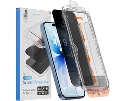 REOVO Privacy Screen Protector - Geschikt voor iPhone 17 - Gorilla Glass Extra Hard - Installatie Tool