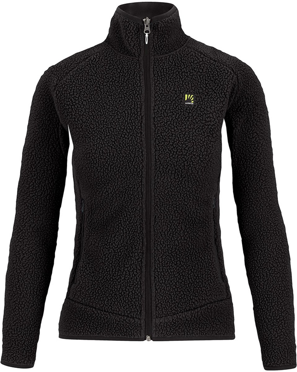 Karpos Moiazza Retrò Fleece Met Volledige Rits Vrouw Zwart