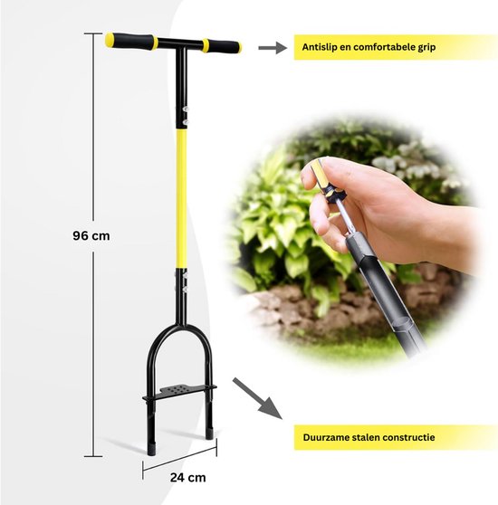 MKSS® Prikrol - Gazonbeluchter - Gras Beluchten - Gazon Beluchter - Zwart van Merkloos	 — afbeelding 5