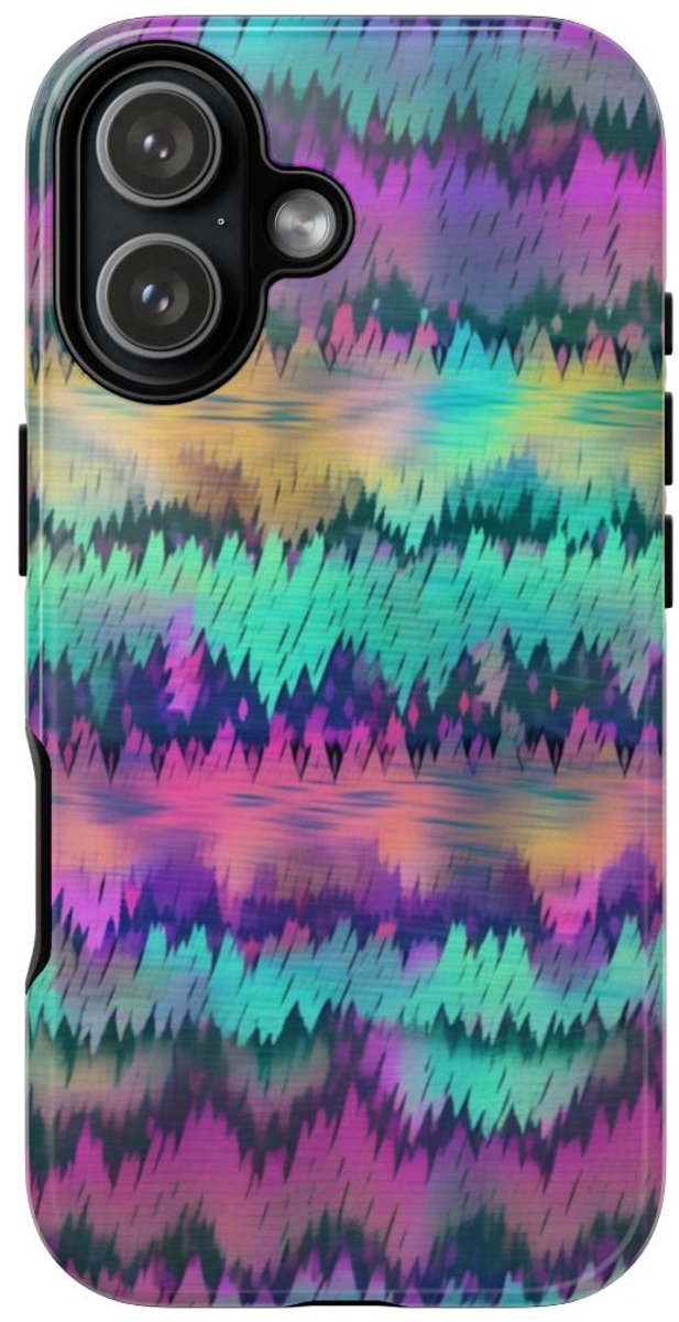 Kleurrijk Glitch Patroon Abstract Design – Telefoonhoesje Geschikt voor iPhone 17