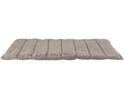 Trixie Reisdeken - Pluche Donkergrijs/Lichtgrijs - 120x80x3 cm, Compact Op Te Rollen, Handvat