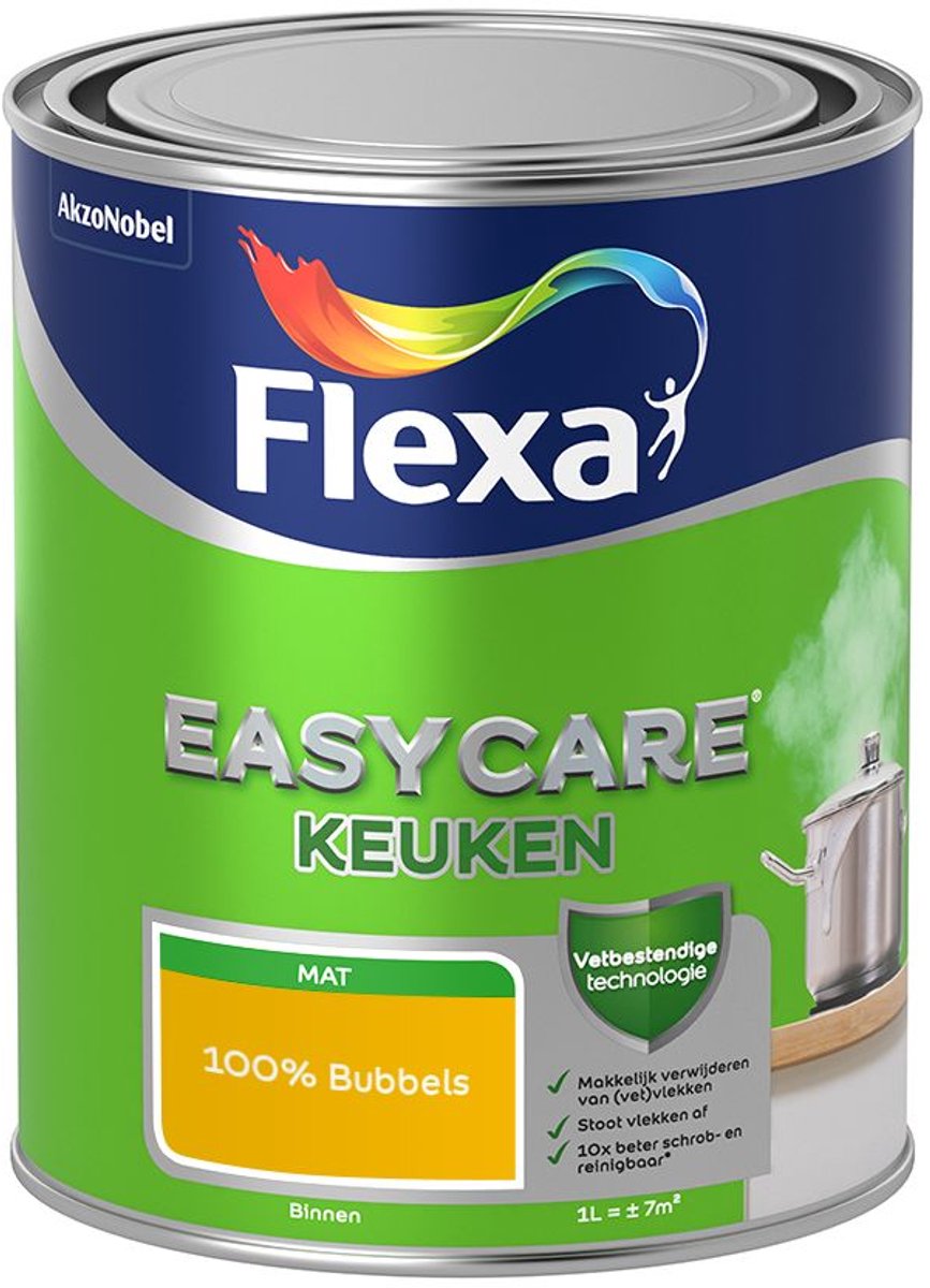 Flexa - Easycare Keuken - 100% Bubbels - Mengverf - 1 L