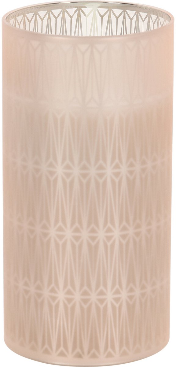 Home & Styling luxe LED kaars - in glas - warm wit - D7,5 x H15 cm - Stompkaarsen - Sfeer kaarsen
