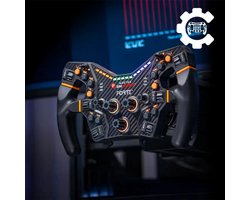 Asetek Simsports Forte Formula Steering Wheel - Stuur (zonder stuurbasis) Bedraad - PC - Zwart