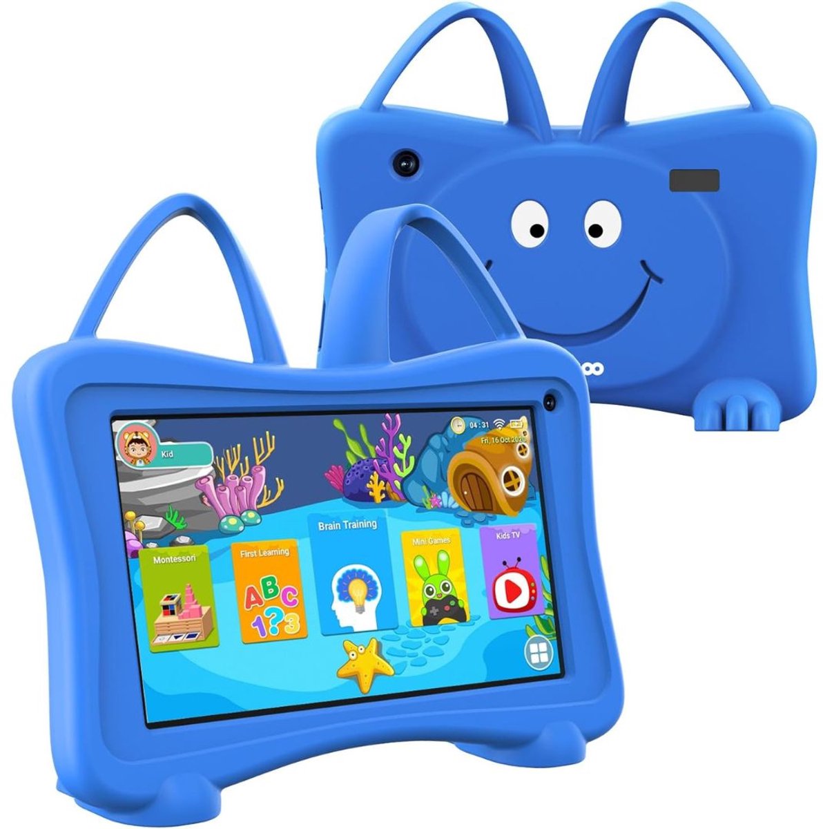 MKSS® Kindertablet Vanaf 3 Jaar - Tablet Kinderen - Kinderspeelgoed - Blauw