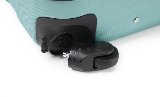 Valise Rome Travelerz taille XL – 95 litres – Bagage en soute – ABS léger – Roues Spinner – Avec serrure à combinaison – Vert clair