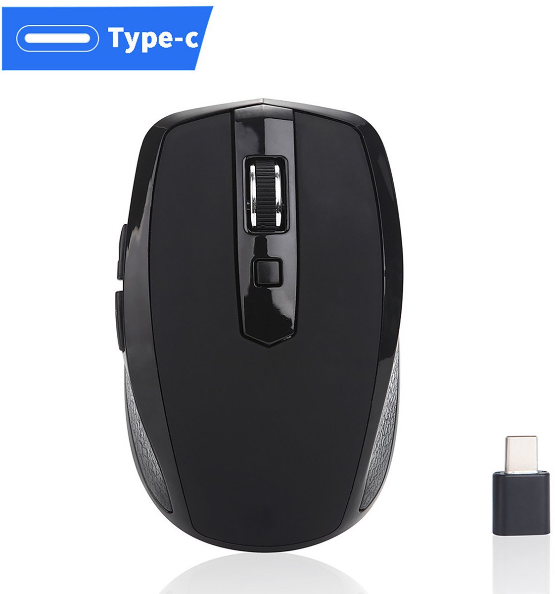 2,4 GHz draadloze USB ergonomische muis geschikt voor MacBook, Pro C-apparaten