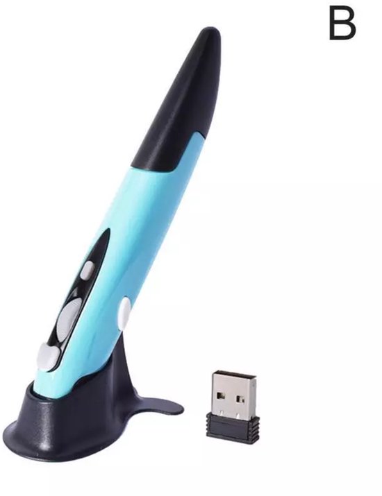 Pocket Mouse Pen USB Draadloze Optische Digitale Pen - Blauw | bol