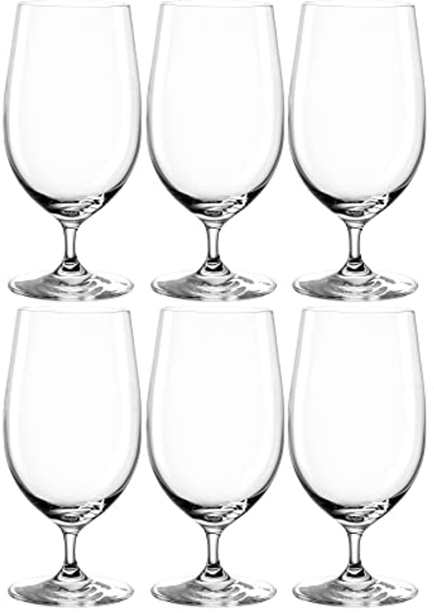 Helder Bierglas - Set van 6 Stuks - Perfect voor Elke Gelegenheid