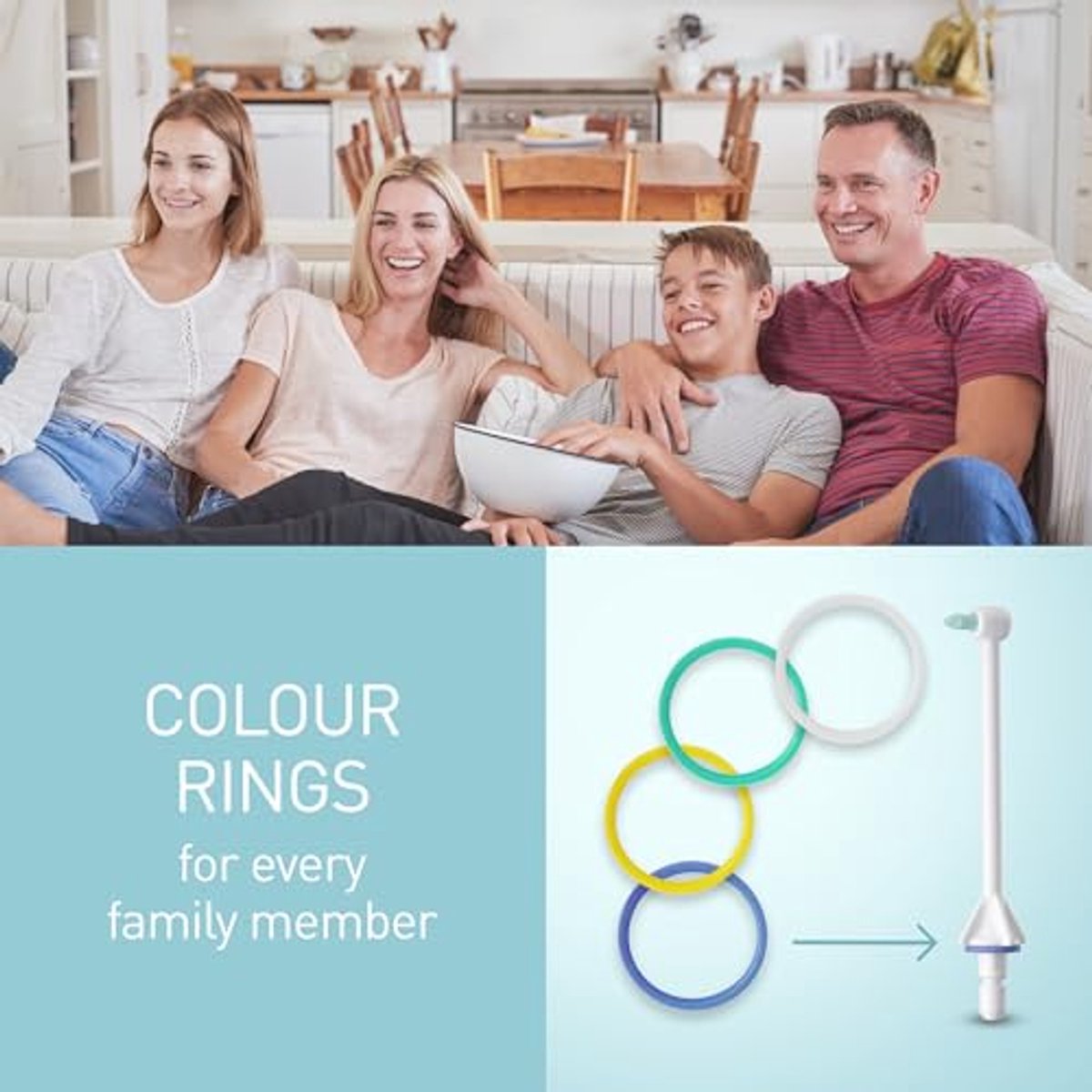 Orthodontische Beugel Spuitmondje, Water Flosser, Oplaadbare Mondirrigator (x2) thumbnail 5
