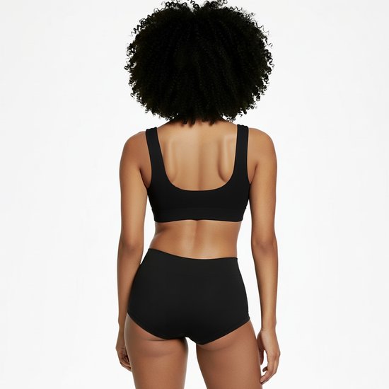 BH Comfort sans armatures - Taille L - Zwart - Avec rembourrage de soutien-gorge amovible - BH gorge de Sport Extra confortable - Soutien-gorge de maternité - Soutien-gorge sans armatures - avec push up - Soutien-gorge Magic - avec coussinets
