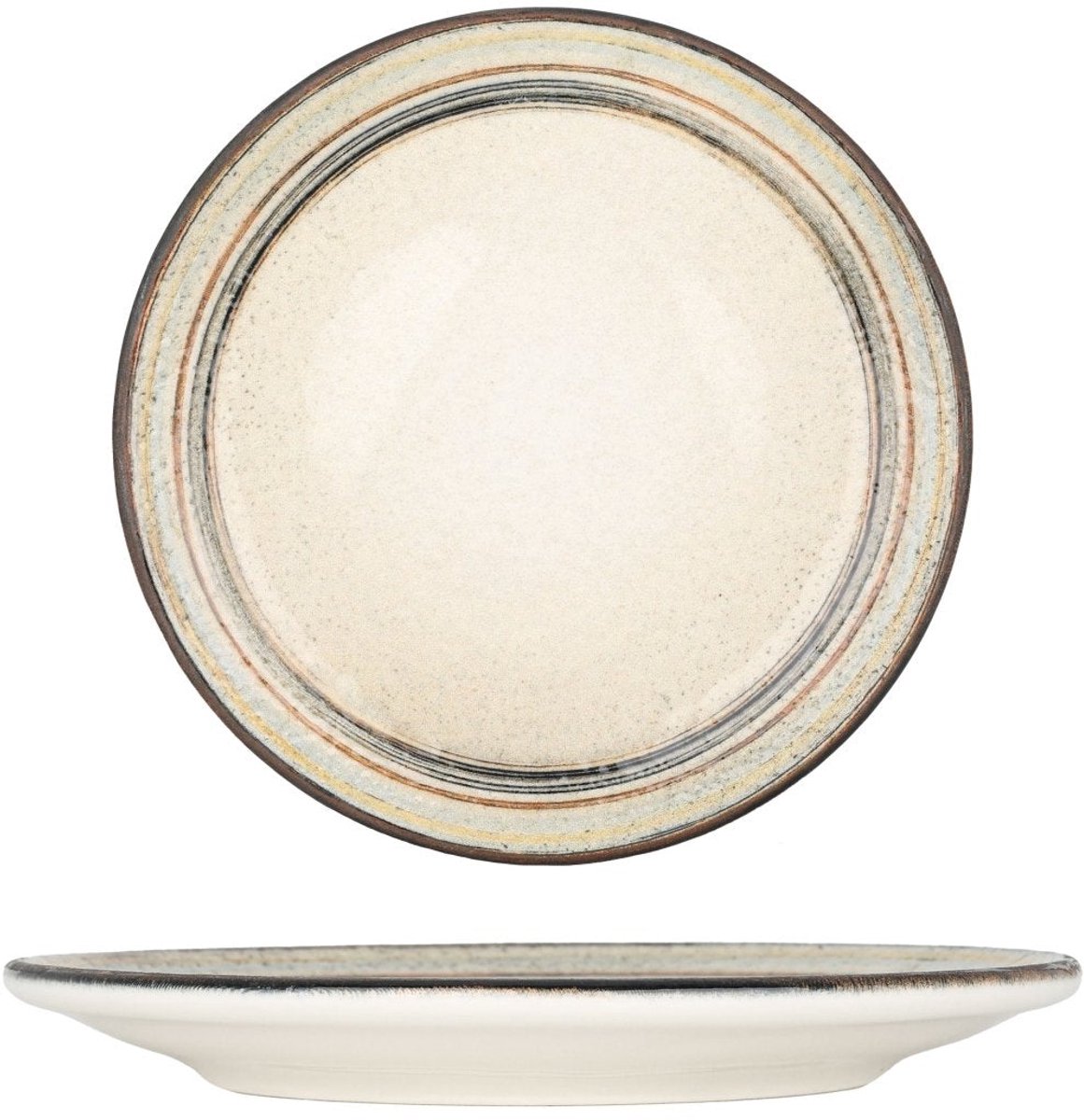 Bonna Dessertbord - Cortado - Porselein - 17 cm - set van 6
