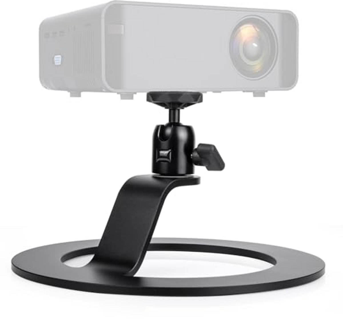 Verstelbare Projectorstaan met 1/4 Inch Schroefinterface - Multifunctionele Vloerstandaard voor Mini-Projectors en Buitenfilms