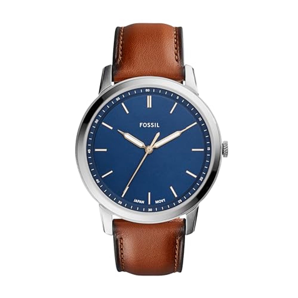 Minimalistisch horloge voor heren met roestvrijstalen of leren band en Quartz uurwerk