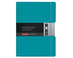 Notitieboek Flex A4 met PP-cover, 2 x 40 vellen, Karibisch turquoise