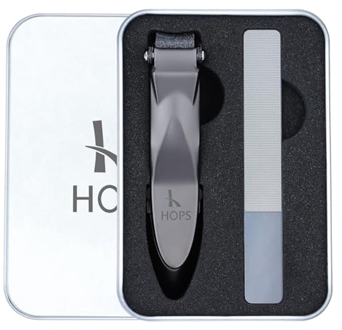 Nagelknipper met Vijl en Opvangbak - Set voor Vingernagels en Teennagels in Geschenkdoos