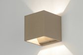 Lumidora Wandlamp 71785 - Voor binnen - CUBUZ - G9 - Taupe - Metaal
