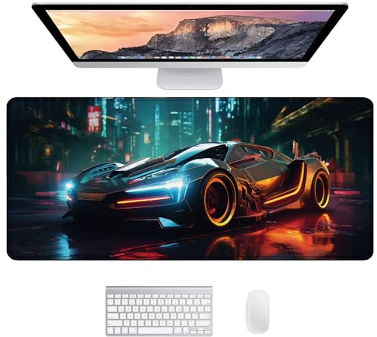Grote Auto Muismat XXL 900x400 | Gaming Bureau Accessoires | Muismat voor Desk op 90x40