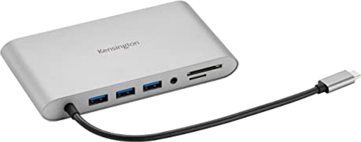 Image of 10-in-1 USB-C Dockingstation voor Laptops - Mobiele Hub met Dual Video en 85W Stroomtoevoer