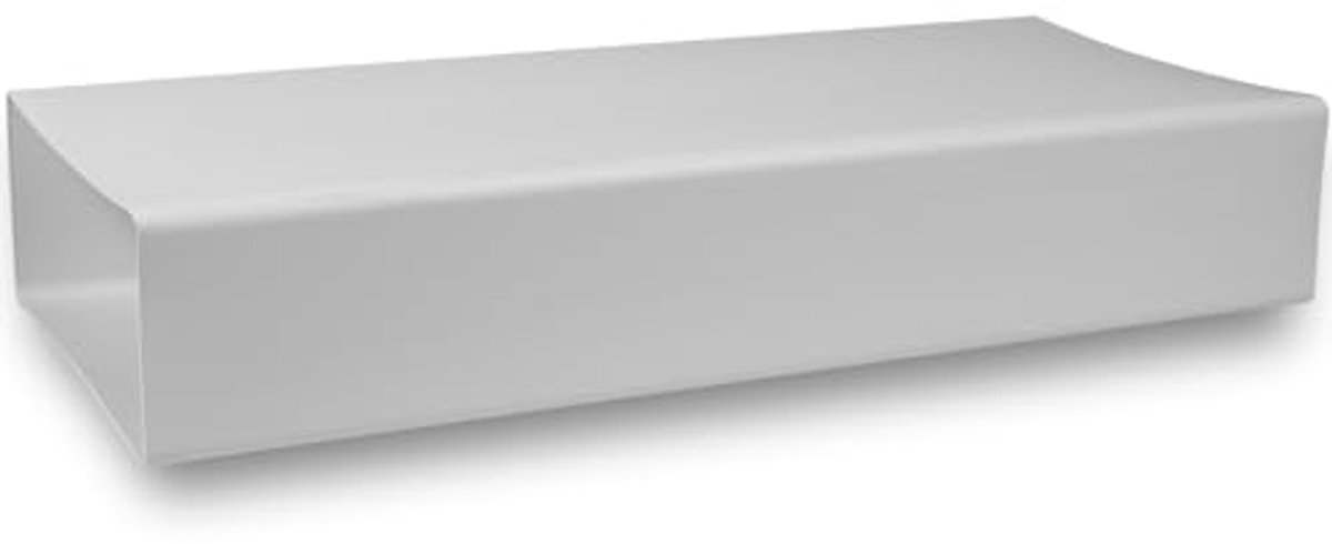 Rechthoekig Ventilatiekanaal 220 x 90 mm - Kunststof 100 cm voor Verwarming en Koeling