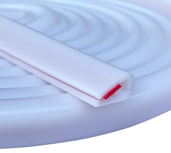 U-vormige siliconen afdichting 3 mm x 3 m – flexibele rubberen randbescherming voor deuren en platen