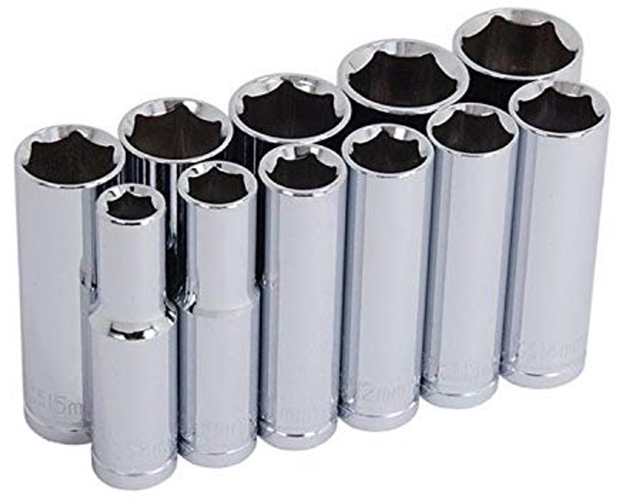 Diepe Steeksleutel Set 3/8 Inch - 11 Delig