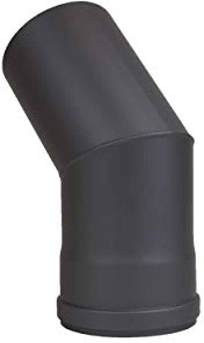 Pelletkachel pijp 45° boog zonder reiniging Ø 100 mm