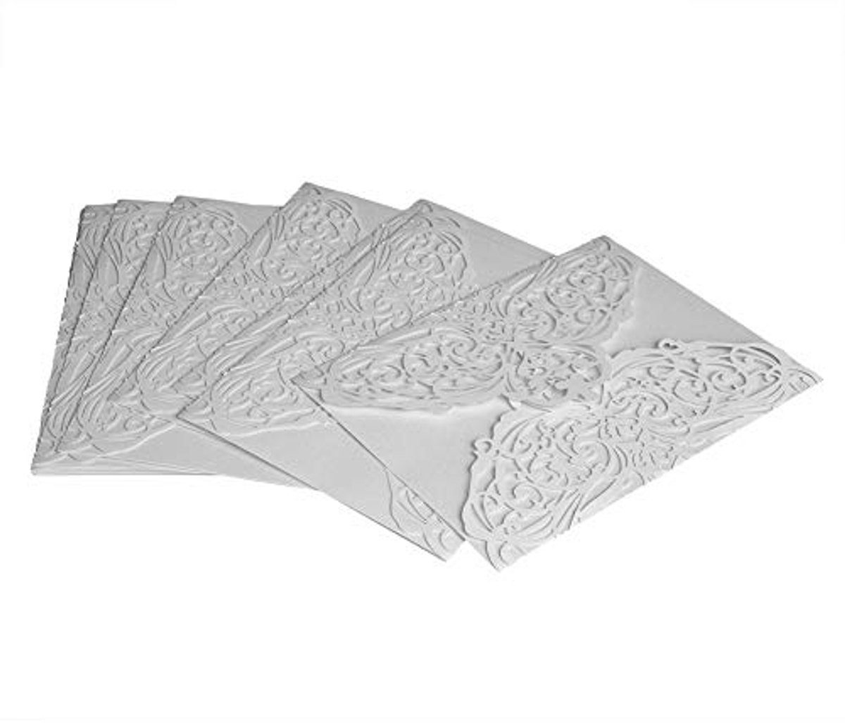 Set van 10 Elegante Uitnodigingskaarten voor Bruiloft, Verjaardag en Meer