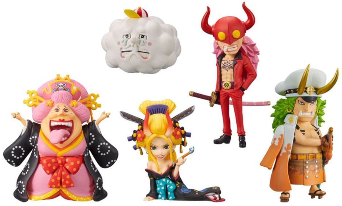 One Piece WCF Mini Figures 7 cm Wanokuni Onigashima 1 Display (12)