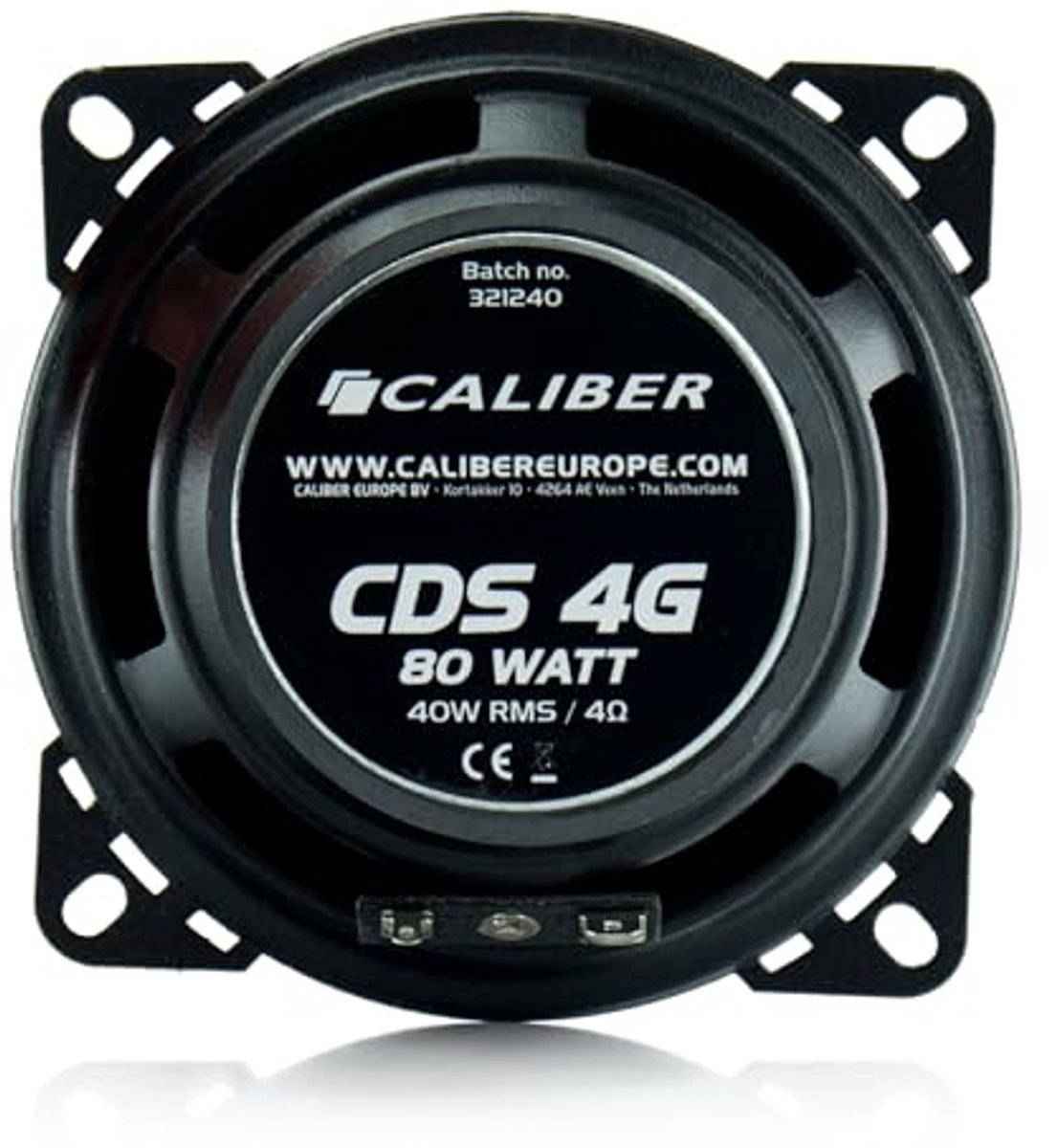 2-Weg Coaxiale Autospeakers 10 cm - 80W Maximale Vermogen - Perfecte Geluidskwaliteit