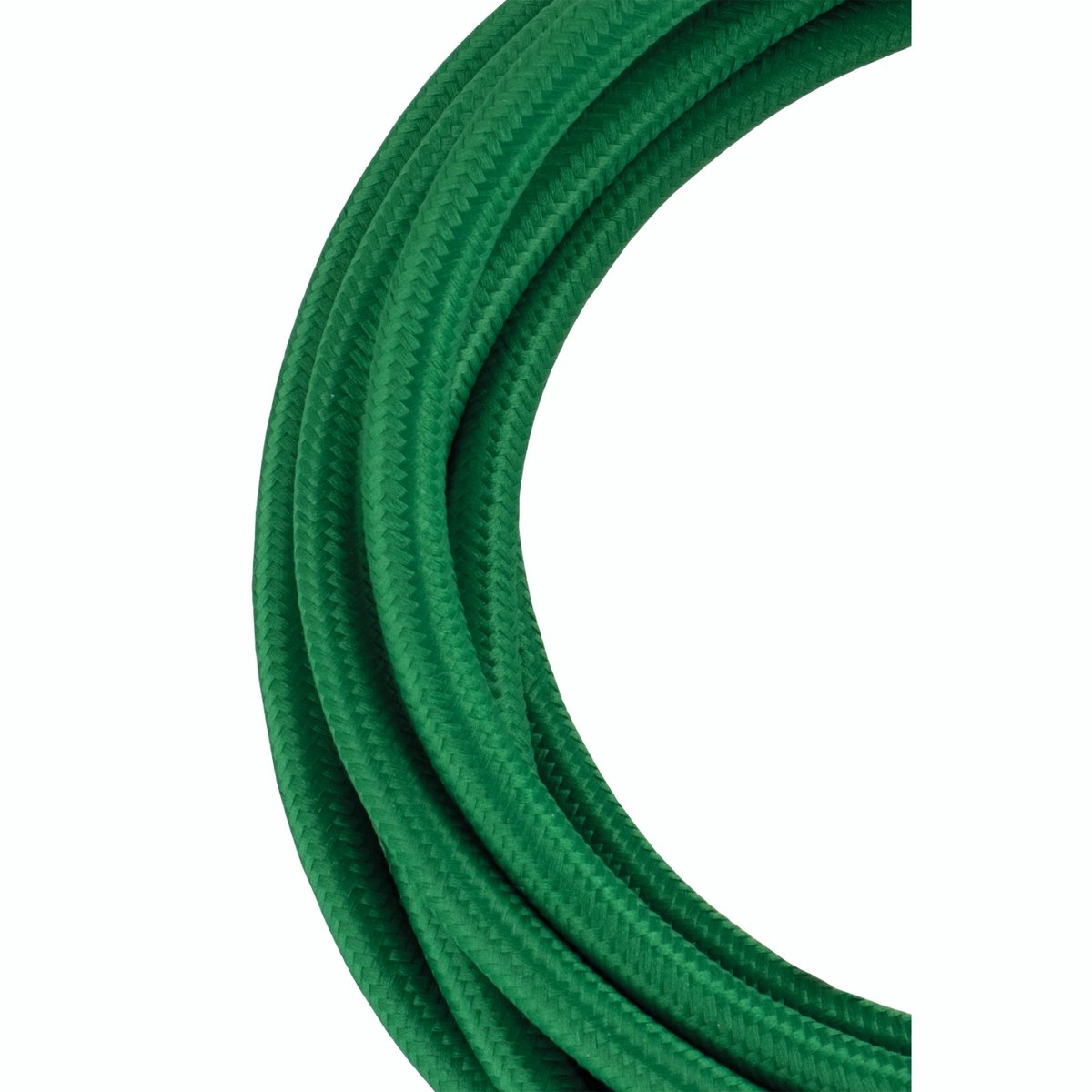 Textiel snoer 2C Donkergroen 3 meter