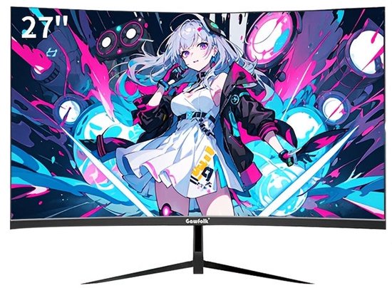 Gaming Monitor – Curved Monitor – Gaming Scherm – PC Monitor – Full HD Monitor – 27 Inch – QHD Resolutie – 180 Hz Verversingssnelheid