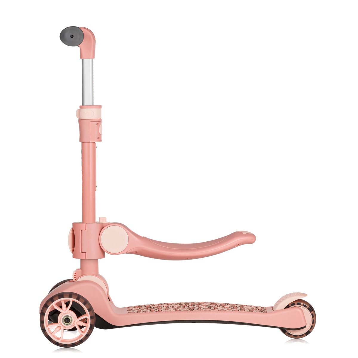 Lionelo Franky Kinderstep 2in1 - LED - 3 wielen - tot 50kg - Fiets en scooter 2in1 - Grote verlichte wielen  - Speelgoedmandje — afbeelding 15