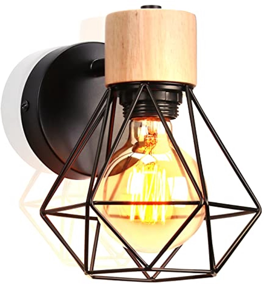 Vintage Industriële Wandlamp Met Verstelbare Lampenkap