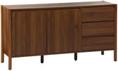 sweeek - Dressoir houteffect 2 deuren 3 lades 150cm - harmony
